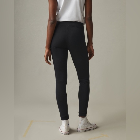 American Giant | Double Knit Ponte Slim Pant Front Pocket in Black Size 16 - Picture 2 of 13